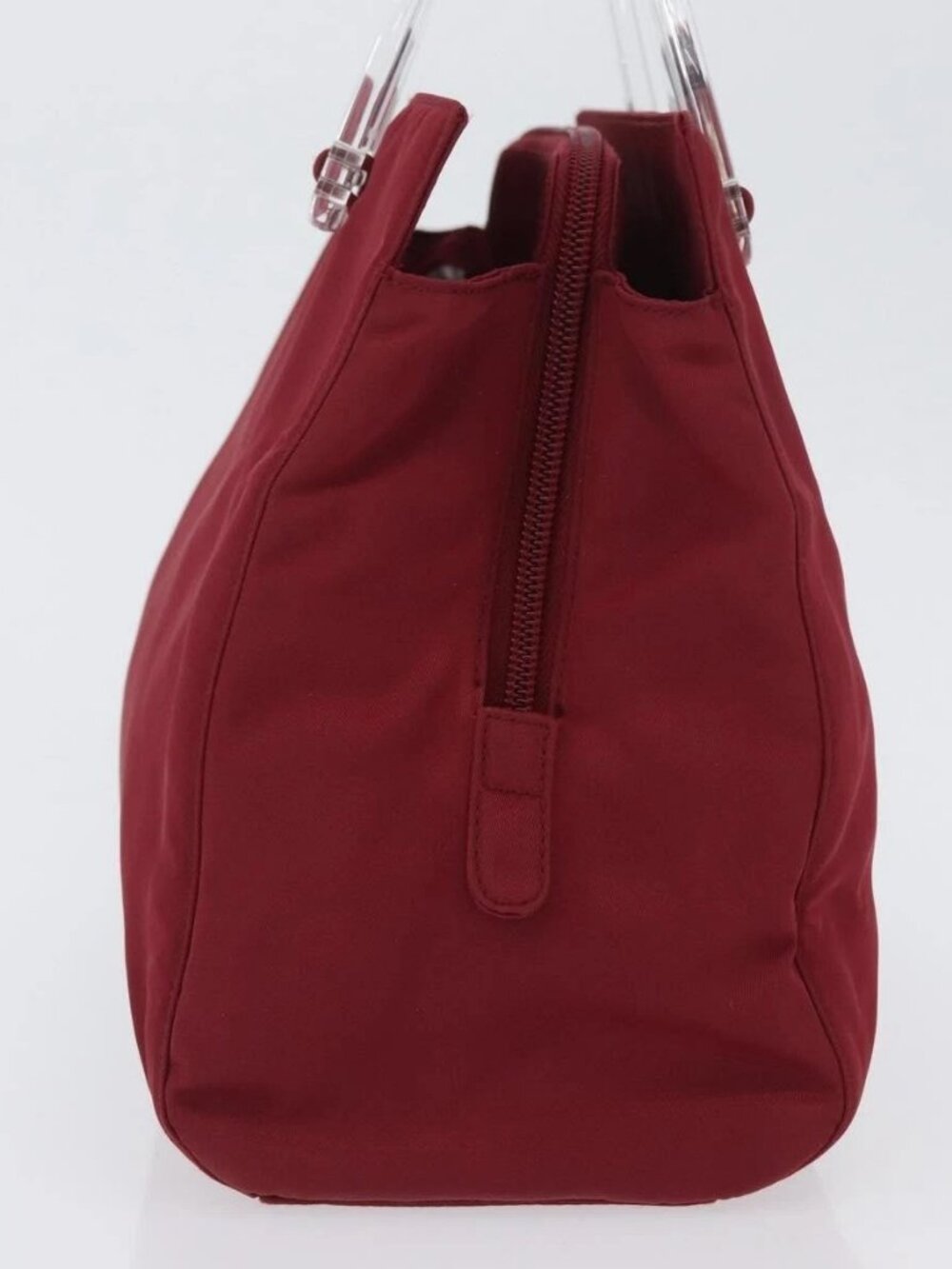 PRADA Hand Bag Nylon Red Auth ti3669 - Picture 4 of 15